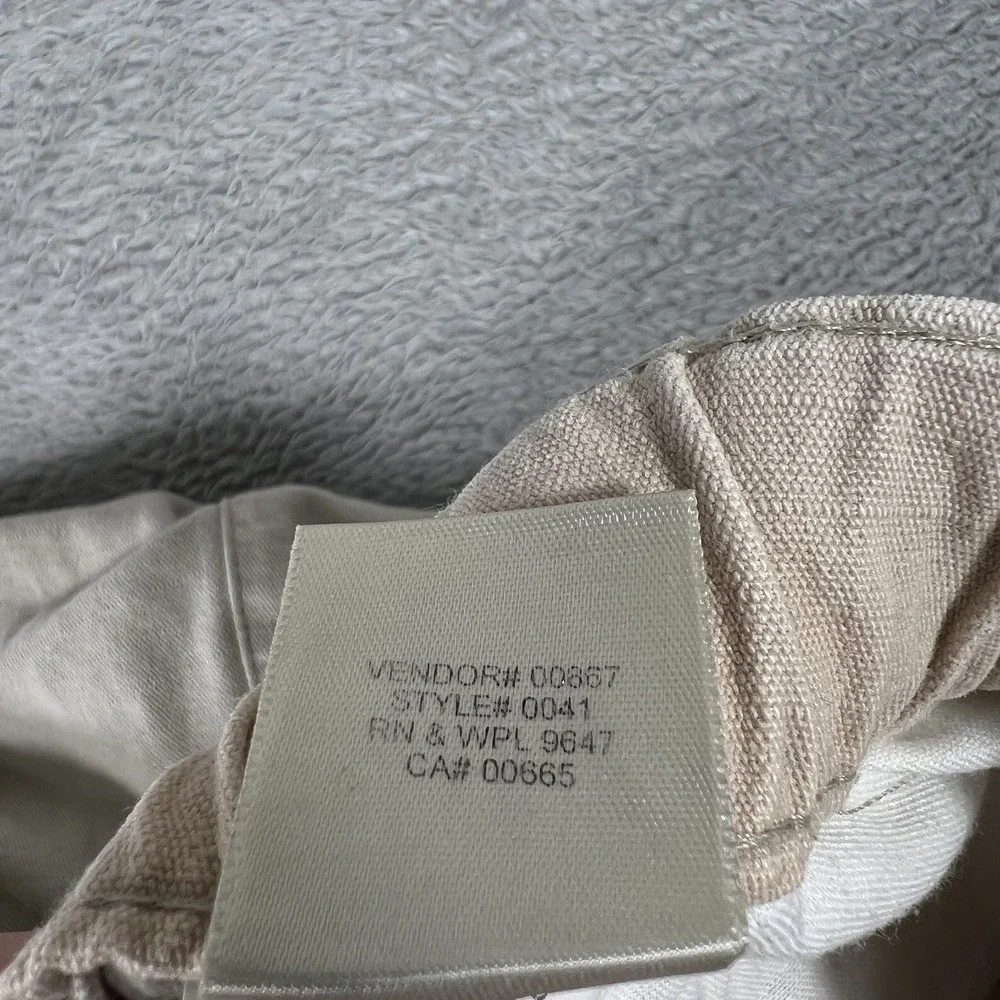 Eddie Bauer Shorts Mens XL Beige Elastic Waist Webbing Belt‎ Hiking Utility